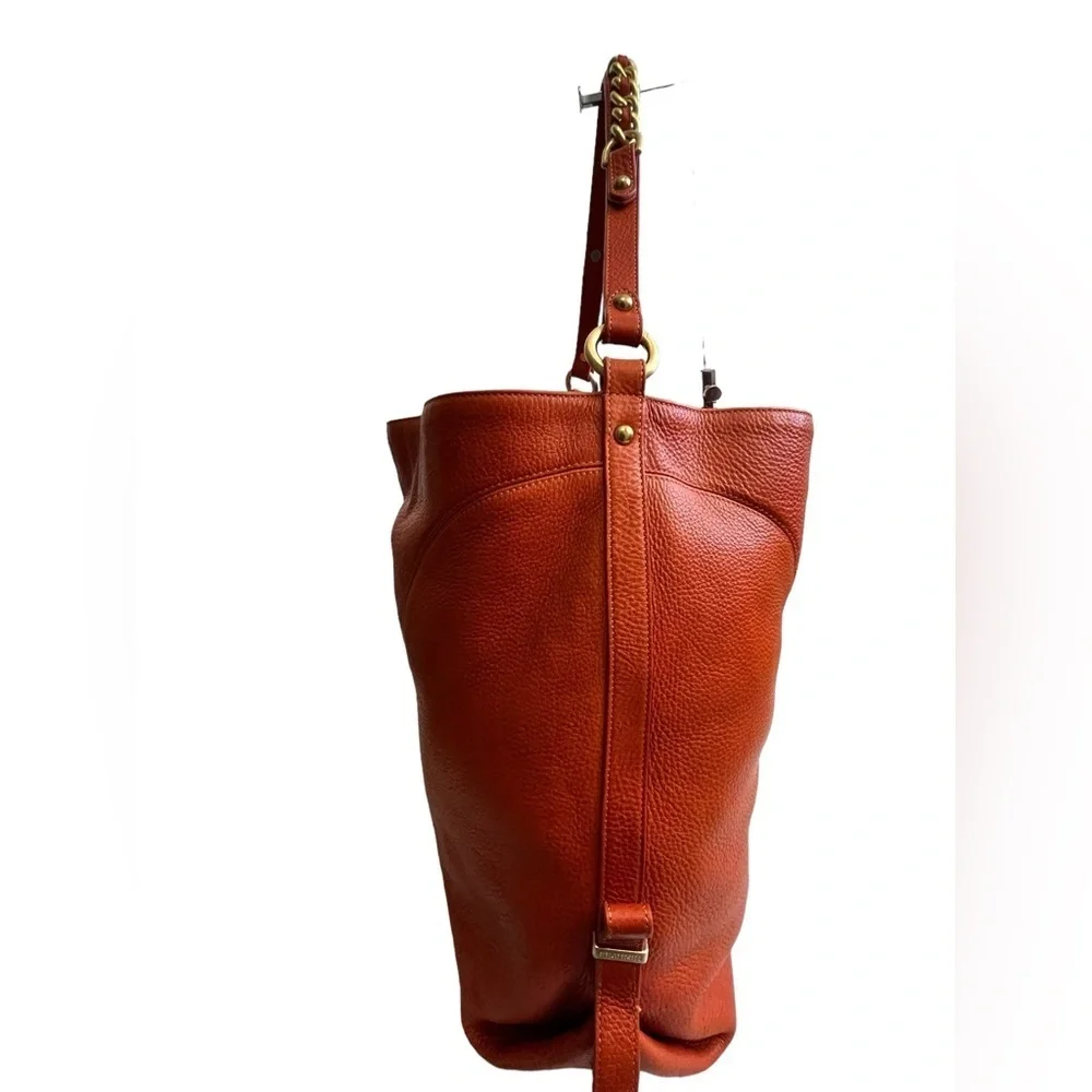 Brahmin orange shoulder women handbag